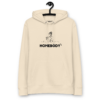 Homebody' hoodie hanging, perfect for relaxed vibes and staying in, beautiful and warm desert dust colour