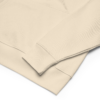 Detailed stitching and premium cotton fabric of hoodie.