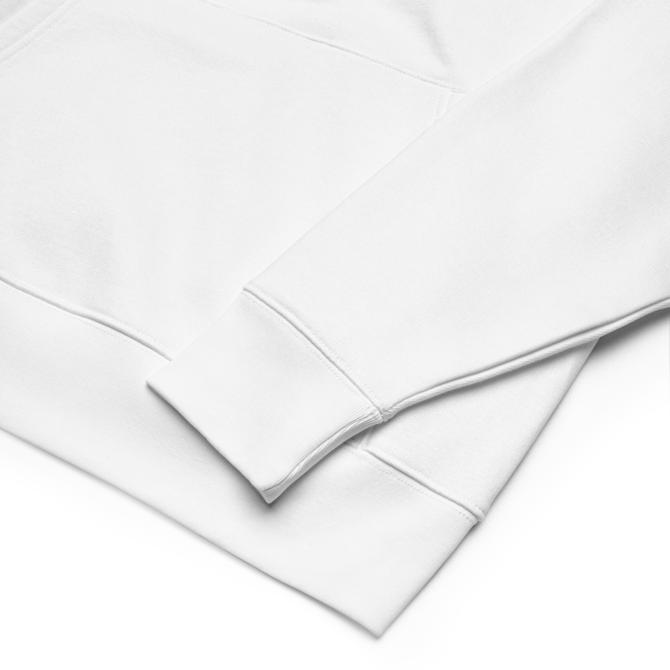 Folded hoodie, emphasizing its warmth and soft fabric